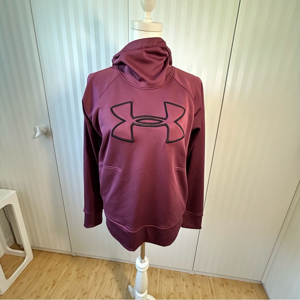 Under Armour burgundy hoodie loose fit Size M